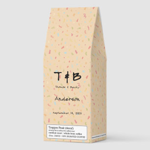 Eastern Minimal Initials and Name in Black Roasted Coffee