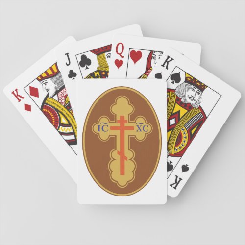 Eastern Orthodox Cross Poker Cards