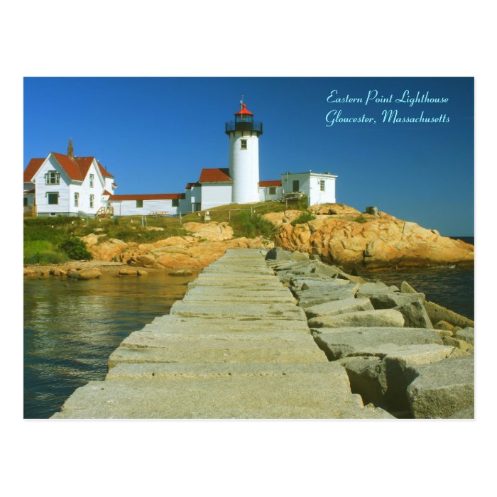 Eastern Point Lighthouse Gloucester MA Post Card