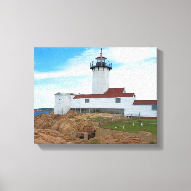 Eastern Point Lighthouse, MA Wrapped Canvas Print (Front)