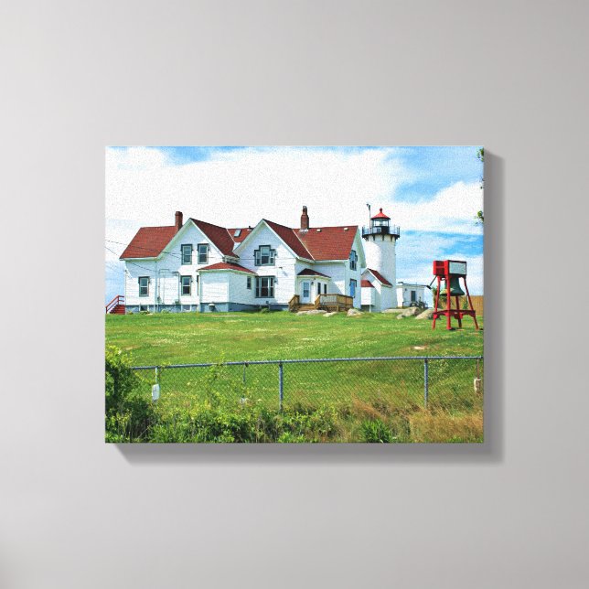 Eastern Point Lighthouse, MA Wrapped Canvas Print (Front)