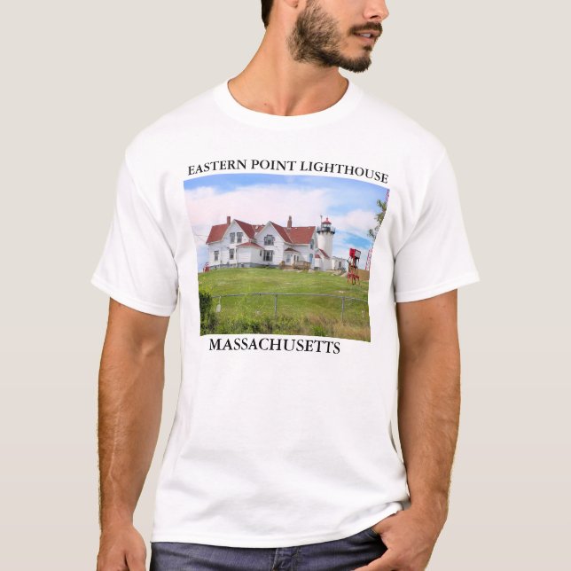 Eastern Point Lighthouse, Massachusetts T-Shirt (Front)