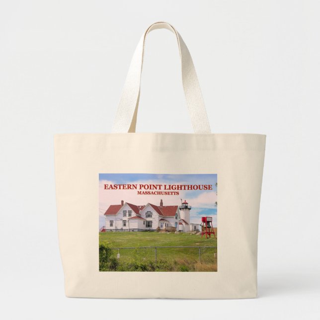 Eastern Point Lighthouse, Massachusetts Tote Bag (Front)