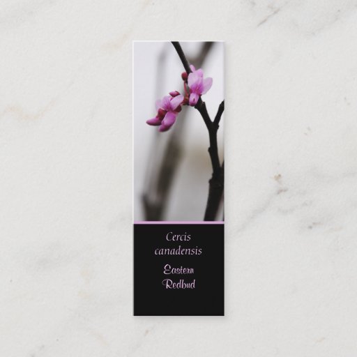 Customizable Eastern Redbud Bookmark Skinny Business Card