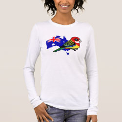 Eastern Rosella of Australia Women's Basic Long Sleeve T-Shirt