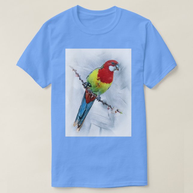 Eastern rosella with texture T-Shirt (Design Front)