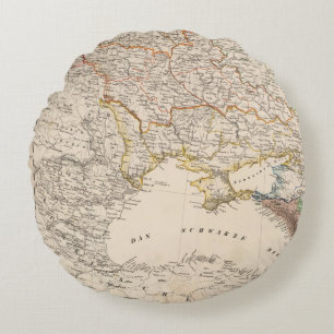 Eastern Russia Round Pillow