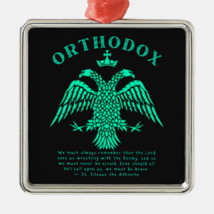 Eastern Russian Orthodox Christian Eagle Gift Metal Ornament