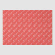 Eastern School Whiting Fish in Soft Pink on Red