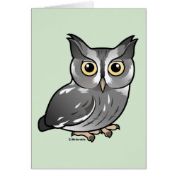 Eastern Screech Owl (Gray Phase) Greeting Card