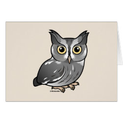 Eastern Screech Owl (Gray Phase) Greeting Card