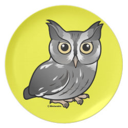 Eastern Screech Owl (Gray Phase) Plate