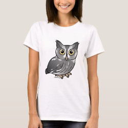 Eastern Screech Owl (Gray Phase) Women's Basic T-Shirt