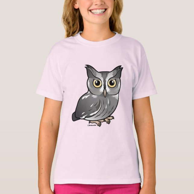 Eastern Screech Owl (Gray Phase) T-Shirt (Front)
