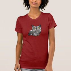 Eastern Screech Owl (Gray Phase) Women's American Apparel Fine Jersey Short Sleeve T-Shirt