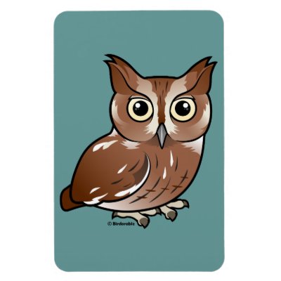 Eastern Screech Owl (Red Phase) Magnet
