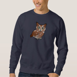 Eastern Screech Owl (Red Phase) Men's Basic Sweatshirt