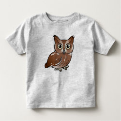 Eastern Screech Owl (Red Phase) Toddler Fine Jersey T-Shirt