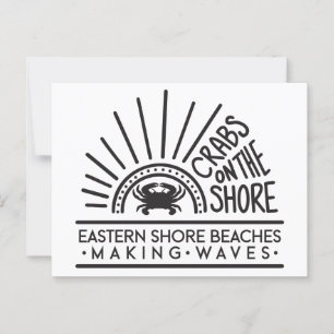 Eastern Shore Beaches Making Waves Postcard