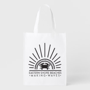 Eastern Shore Making Waves Grocery Bag