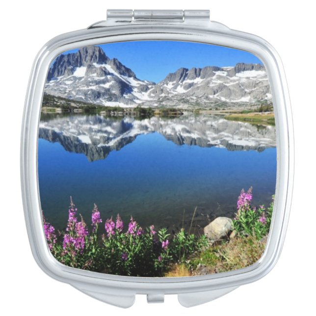 Eastern Sierra Mountains Makeup Mirror (Front)