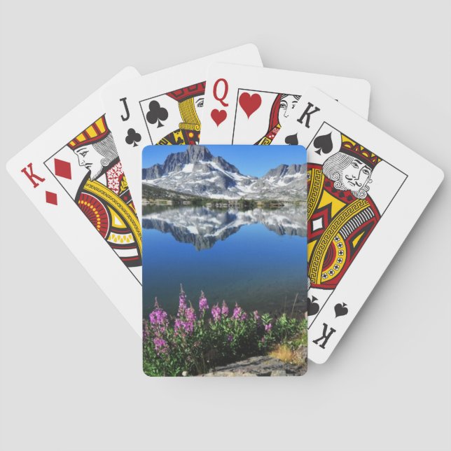 Eastern Sierra Mountains Poker Cards (Back)