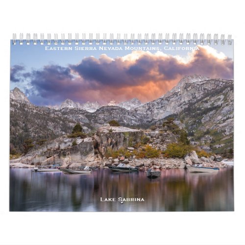 Eastern Sierra Nevada Mountains California Calendar