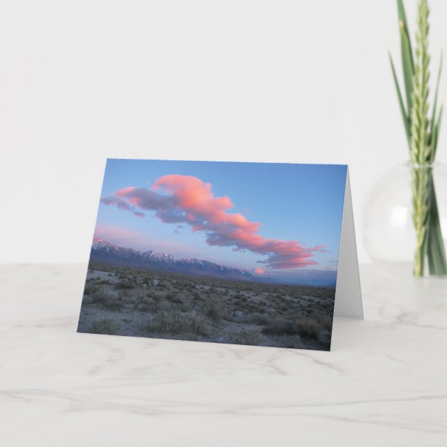 Eastern Sierra Sunrise Greeting Card (Front)