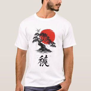 Eastern Soul – Bonsai & Rising Sun T-Shirt