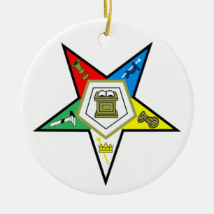 Eastern Star Ceramic Ornament