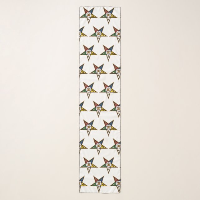 Eastern Star Chiffon Scarf (Front)