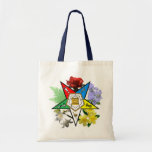 Eastern Star Floral Emblem tote