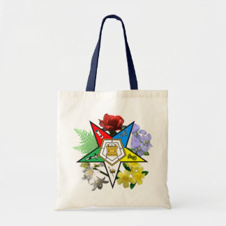 Eastern Star Floral Emblem tote Bag
