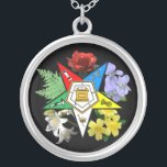 Eastern Star Floral Necklace<br><div class="desc">Pretty necklace for your favorite Star</div>