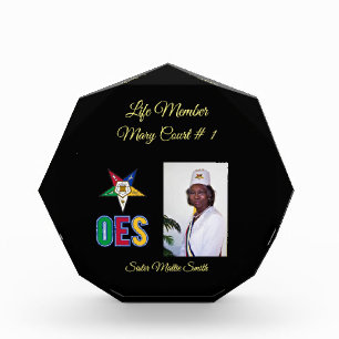 Eastern Star Life Member Acrylic Award