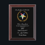 Eastern Star Of The Year Award Plaque<br><div class="desc">Eastern Star Of The Year Award Plaque</div>