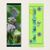 Eastern Tailed Blue Butterfly Bookmark (Front & Back)