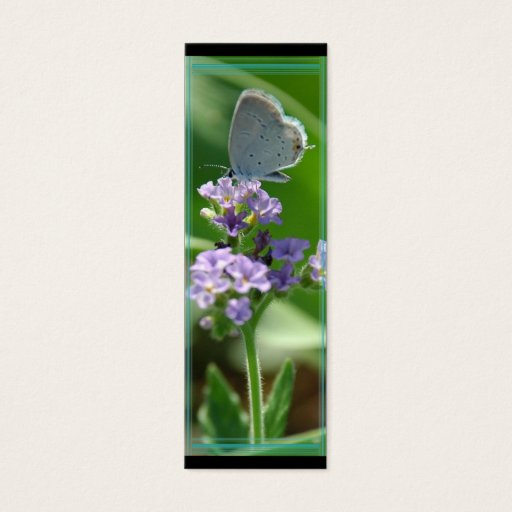 Customizable Eastern Tailed Blue Butterfly Bookmark Business Card