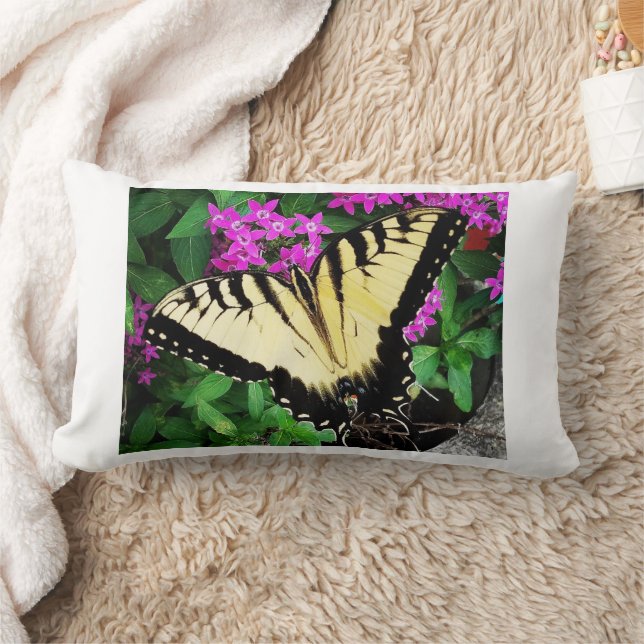 Eastern Tiger Swallowtail Butterfly #1 Lumbar Pillow (Blanket)