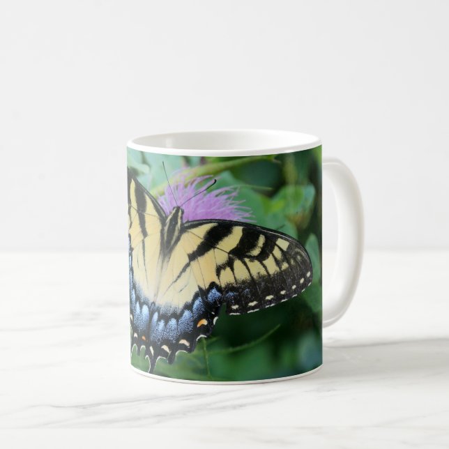 Eastern Tiger Swallowtail Butterfly Coffee Mug (Front Right)