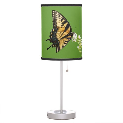 Eastern tiger swallowtail butterfly table lamp