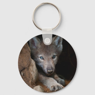 Eastern Timber Wolf Keychain