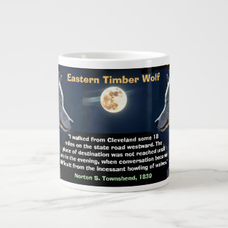 Eastern Timber Wolf, lamenting the absence - Giant Coffee Mug