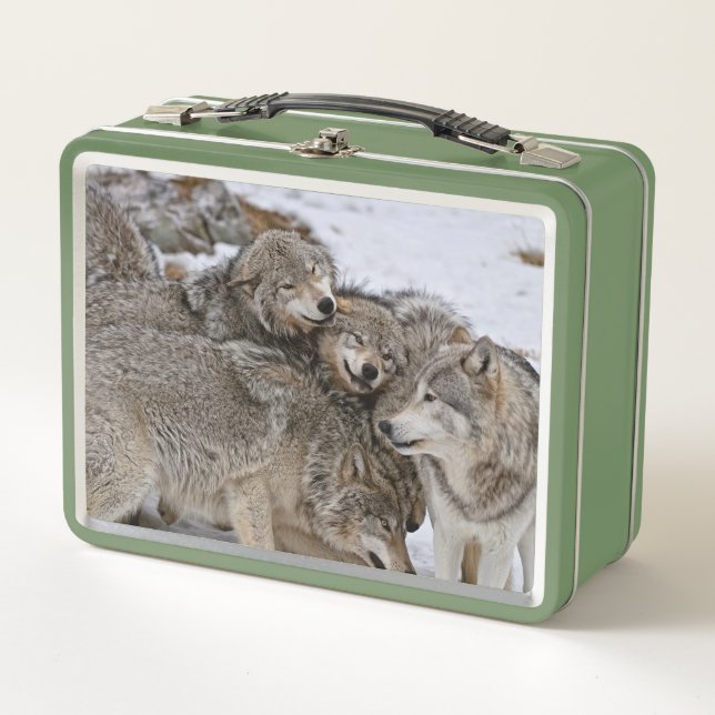 Eastern Timber Wolf Metal Lunch Box (Front)