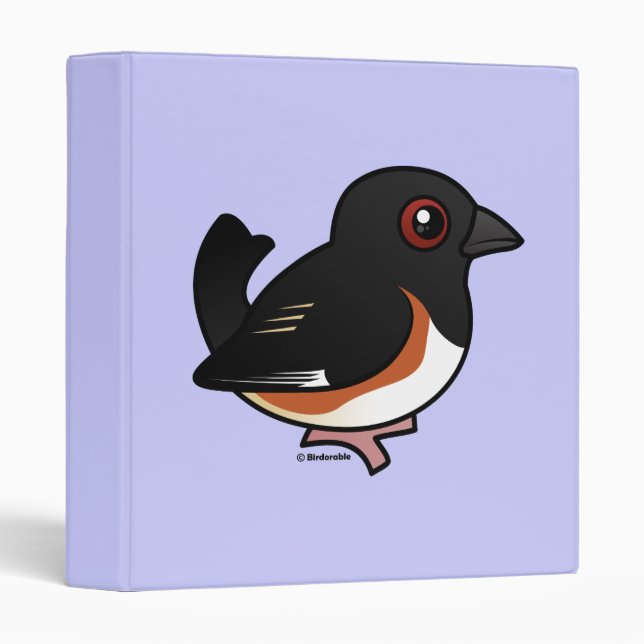 Eastern Towhee 3 Ring Binder (Front/Spine)