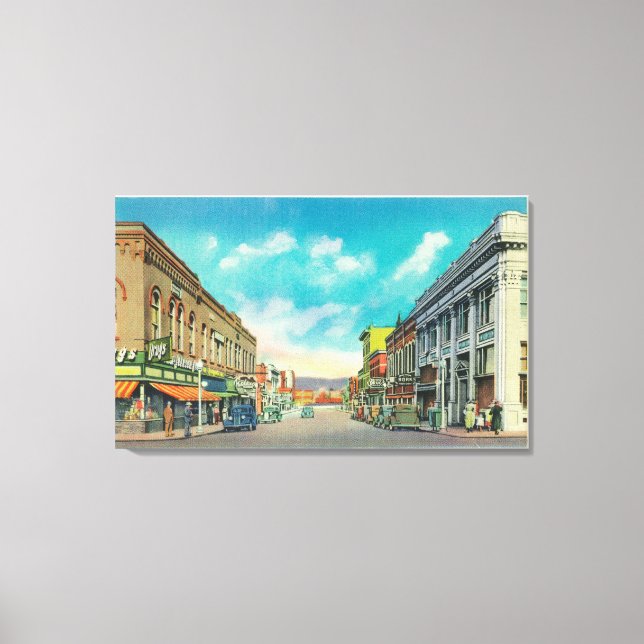Eastern View from Center StreetPocatello, ID Canvas Print (Front)