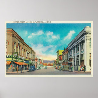 Eastern View from Center StreetPocatello, ID Poster