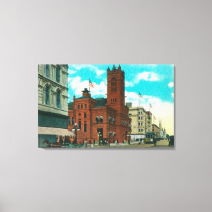 Eastern View from K St Looking at Post Office Canvas Print