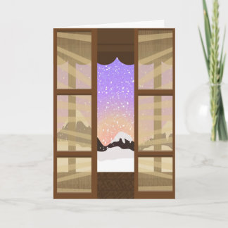 Eastern View of Winter Greeting or Note Card
