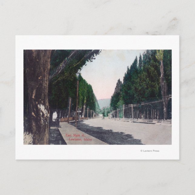 Eastern View on Main StreetLewiston, ID Postcard (Front)